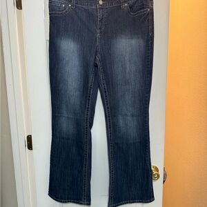 Maurices Dark Blue Flare Jeans